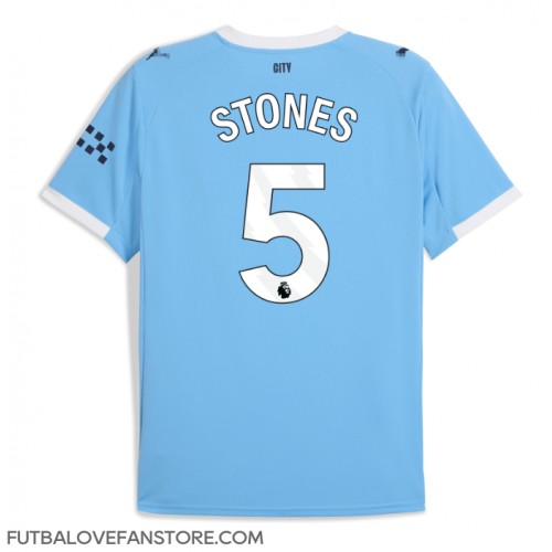 Manchester City John Stones #5 Domáci futbalový dres 2025-26 Krátky Rukáv Manchester City John Stones #5 Domáci futbalový dres 2025-26 Krátky Rukáv
